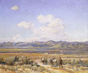 Pięć mil do Taos autorstwa Oscar Edward Berninghaus