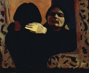 Iza przy lustrze (Żona artysty)