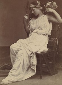 Flora kontemplująca próżność, 1860. autorstwa Oscar Gustav Rejlander