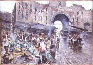 Port Nolano, Neapol autorstwa Oscar Ricciardi
