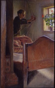 Obraz „Kołyska” Osipa Braza (1872-1936) 1894 Państwowe Muzeum Sztuki w Odessie