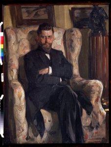 „Portret kolekcjonera sztuki Alexisa (AA) Bakhrushina (1865-1929)” (Portret kolekcjonera Alexeya A. Bakhrushina) Obraz Osipa Emmanuilovicha Braza (1872-1936) 1904 Państwowe Muzeum Sztuki Tula (Toula)