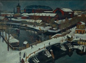 Zimowy krajobraz. Piotrogród, 1920