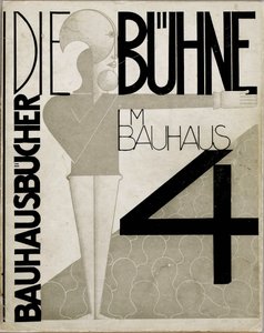 Projekt okładki Scena w Bauhausie Scena w Bauhausie, 1925.