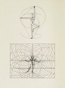 Ze sceny w Bauhausie Scena w Bauhausie, 1925. autorstwa Oskar Schlemmer