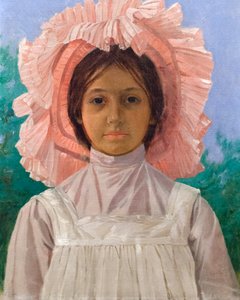 menina com gorro rosa autorstwa Osman Hamdi Bey
