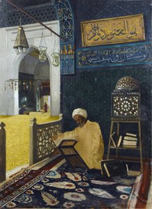 Recytacja Koranu - Osman Hamdi Bey w Peinture autorstwa Osman Hamdi Bey