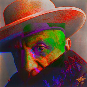 Intensywny portret psychodeliczny autorstwa Osvaldo Russo