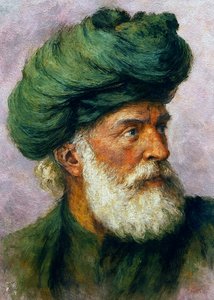 Mężczyzna w zielonym turbanie autorstwa Osvaldo Russo