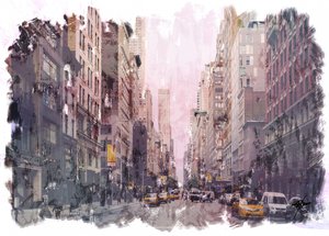 Życie na ulicach Metropolis autorstwa Osvaldo Russo