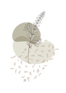 Minimalistyczna gałązka w stylu botanicznym autorstwa Osvaldo Russo