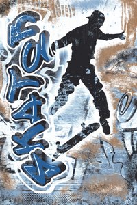 Skok skateboardzisty z graffiti autorstwa Osvaldo Russo