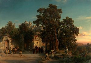 Wieczór autorstwa Oswald Achenbach