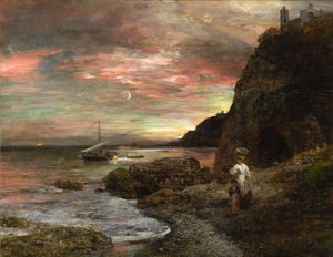 Wieczorne słońce w Posillipo autorstwa Oswald Achenbach