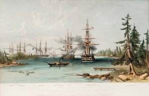 Wyspy Alandzkie 22 lipca 1854 r. 1855 autorstwa Oswald Walters Brierly