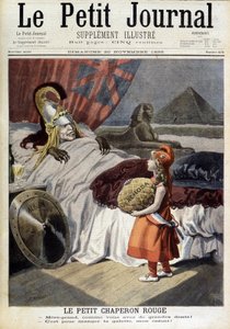 Czerwony Kapturek. Komiks o Fachodzie i ambicjach „zdradzieckiego Albionu”. Grawerowanie F. Méaulle wg Tofaniego. „The Petity Journal”, 20 listopada autorstwa Oswaldo (after) Tofani