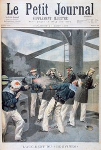Wypadek na francuskim okręcie wojennym Bouvines, 1895 autorstwa Oswaldo Tofani