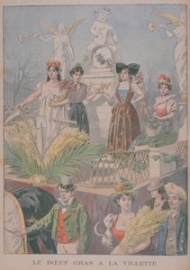 Uroczystość utuczonego wołu, Villette, Paryż, 1900 autorstwa Oswaldo Tofani