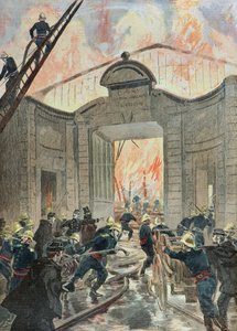 Strażacy walczący z pożarem autorstwa Oswaldo Tofani