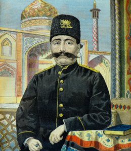 Portret szacha Persji Mozaffera Eda Dine