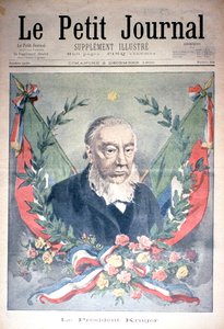 Prezydent Kruger, przednia okładka "Le Petit Journal", 2 grudnia 1900 r. (rycina kolorowana)