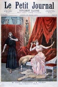 Sybilla Sanderson i Delmas w operze Julesa Masseneta Thais, Paryż, 1894 autorstwa Oswaldo Tofani