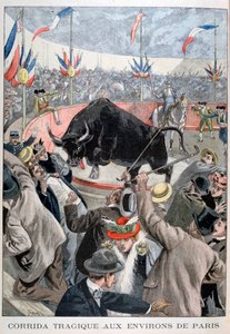 Tragiczny wypadek podczas walki byków wokół Paryża, 1899 autorstwa Oswaldo Tofani