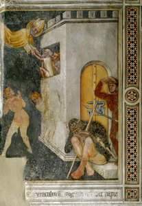 Cud św. Augustyna, uwolnienie niewinnego więźnia (Fresco