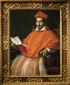Portret kardynała Scipione Borghese (Scipione Caffarelli-Borghese) (1577-1633) autorstwa Ottavio Leoniego -