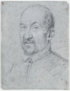 Portret duchownego (ołówek na papierze) autorstwa Ottavio Mario Leoni
