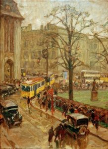Plac w Lipsku autorstwa Otto Antoine