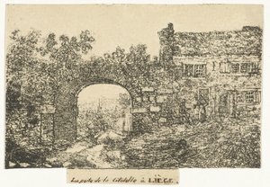 Cytadela w Luik Brama Cytadeli w Liège (tytuł na obiekcie) autorstwa Otto Baron Howen