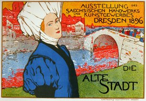 Targi Przemysłowe w Dreźnie w Niemczech autorstwa Otto Fischer