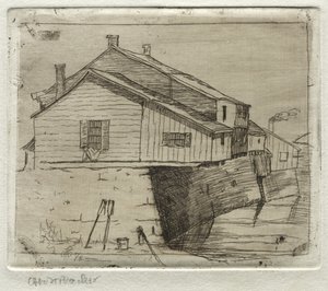 Domki, Cleveland, 1878 r. autorstwa Otto H. Bacher