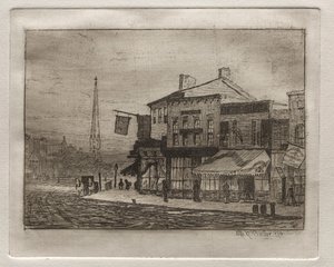 Eagle Street i Woodland Avenue, 1878. autorstwa Otto H. Bacher