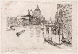 Wejście do Canal Grande, 1880. autorstwa Otto H. Bacher