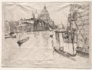 Wejście na Canal Grande w Wenecji autorstwa Otto H. Bacher