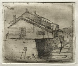 Dom nad wodą, 1878. autorstwa Otto H. Bacher