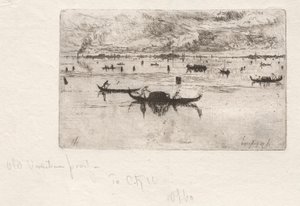 Patrząc w stronę Salute, Wenecja, 1880. autorstwa Otto H. Bacher