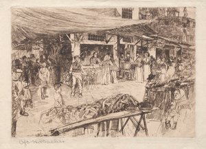 Stary Rynek, Florencja, XIX-XX w. autorstwa Otto H. Bacher