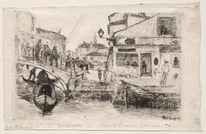 Ponte Tolentine, 1880. autorstwa Otto H. Bacher