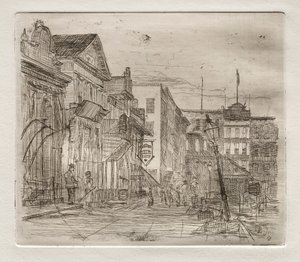 Southwest Corner, Public Square, Cleveland, 1878. autorstwa Otto H. Bacher