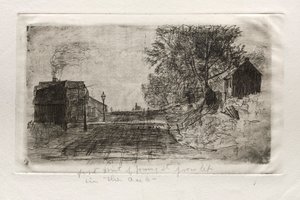 Ulica Wiosenna, 1878. autorstwa Otto H. Bacher