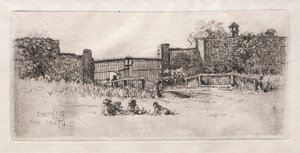 Brama, Lustheim, 1879. autorstwa Otto H. Bacher