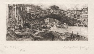 Rialto, Wenecja autorstwa Otto H. Bacher