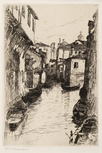 Kanał w Wenecji, c.1880-82 (akwaforta)