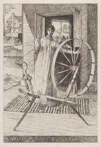 W kołowrotku, ok. godz. 1884.