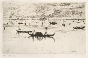 laguna veneta autorstwa Otto Henry Bacher