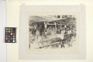 Mercato Vecchio, Florencja autorstwa Otto Henry Bacher