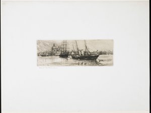 Dwie łodzie autorstwa Otto Henry Bacher